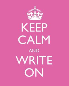 keep calm write