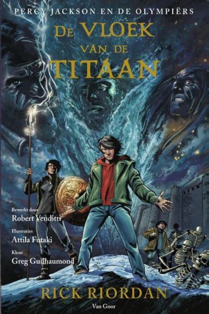 De vloek van de Titaan graphic novel van Rick Riordan